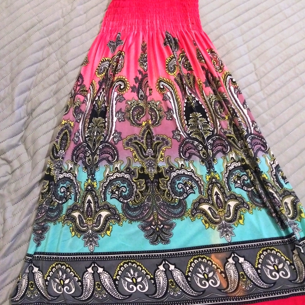 Multi -colored summer dress